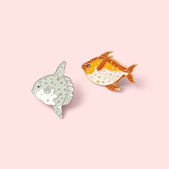 Pin Klub | Risanka Globefish Broške Emajl Po Meri Ocean Živali, Rib Srčkan Zlitine Značke Klobuk Nahrbtnik Dodatki Darilo Debelo